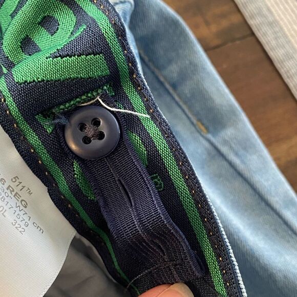 Levis 511 Jeans Boys Sz 16 Regular 28X30 Slim Fit Distressed Light Flex Stretch - Picture 5 of 5